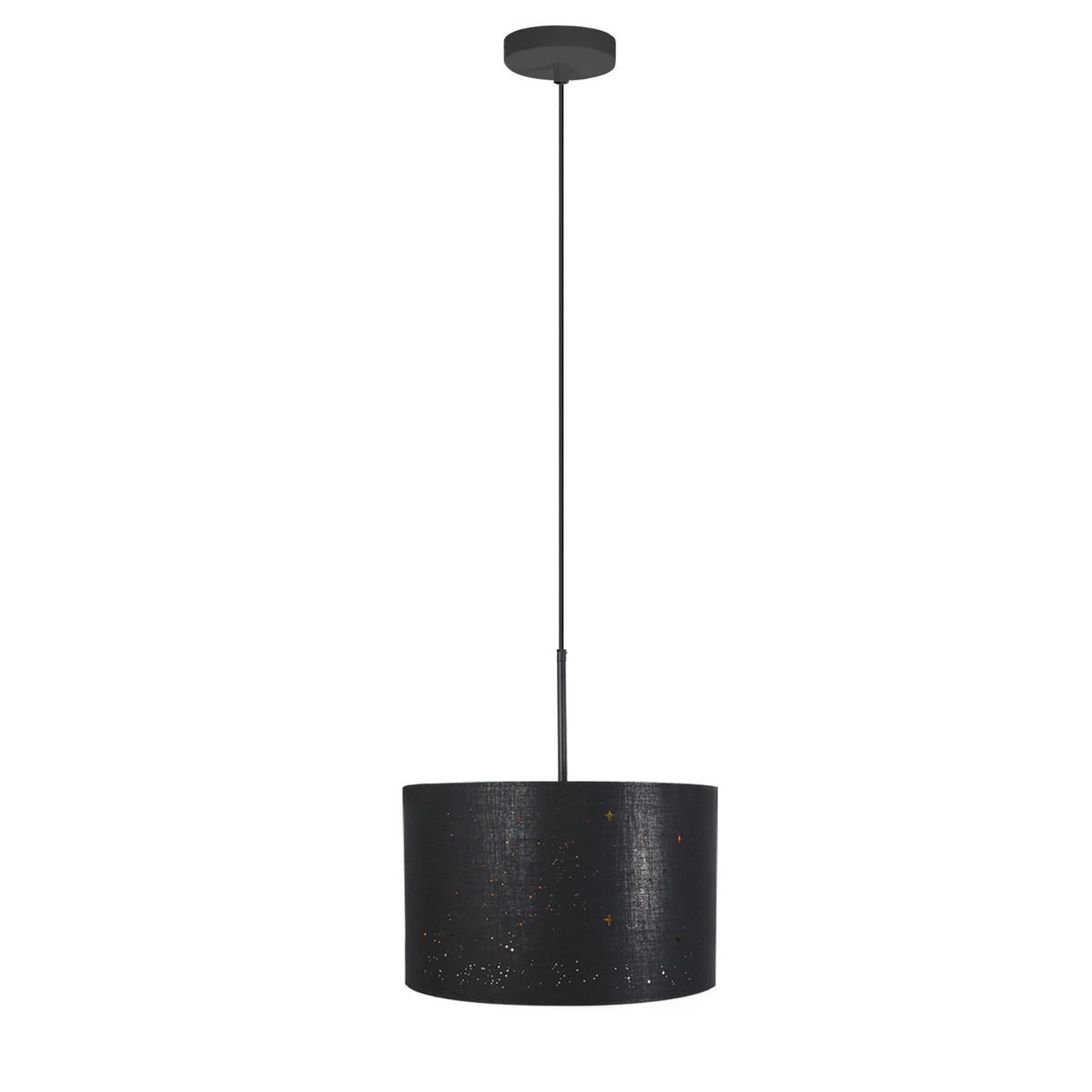 HÄNGELEUCHTE Reinheit 38/38/107 cm - Schwarz, Metall (38/38/107cm) - Nettlife