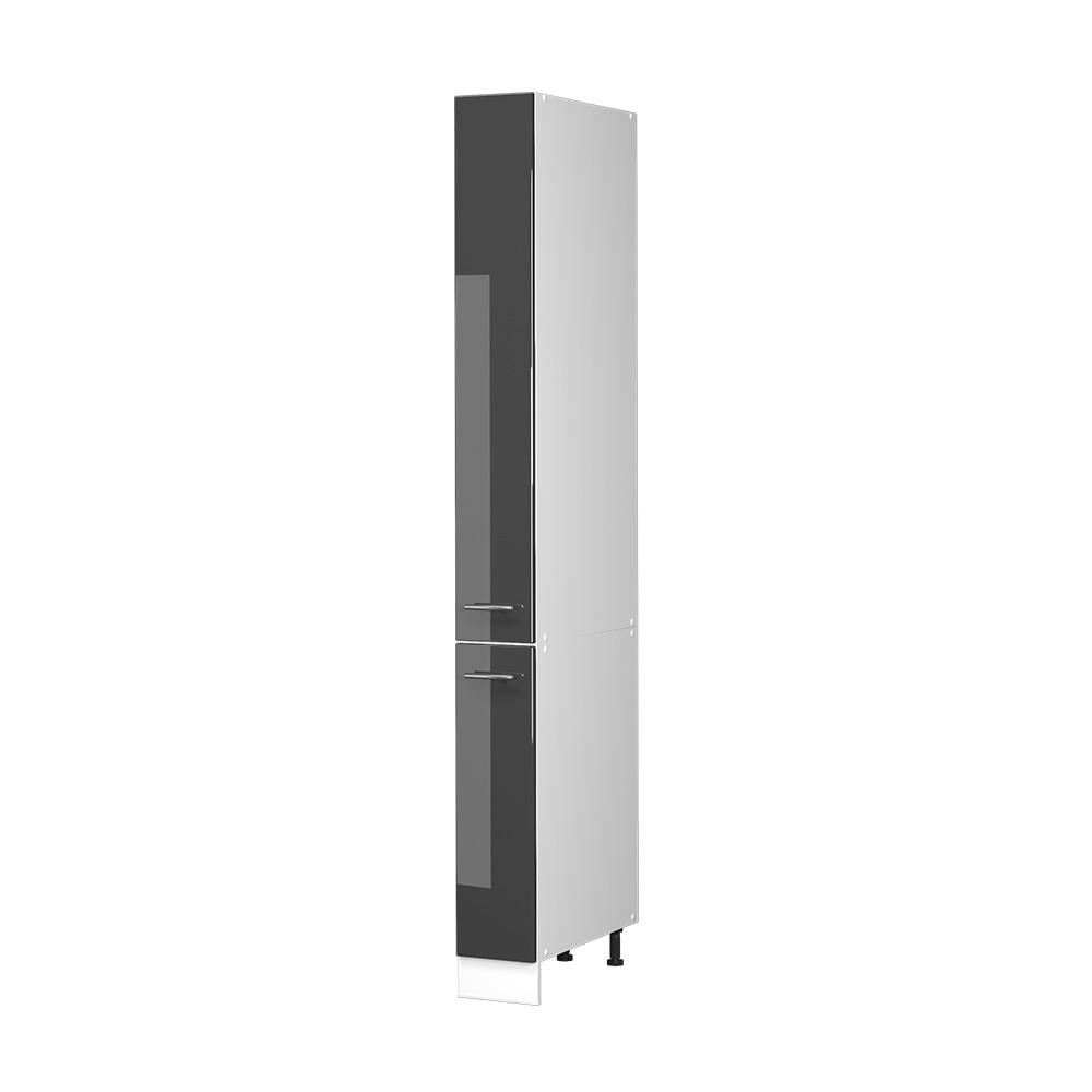Vicco LÉKÁRNIČKOVÁ SKŘÍŇKA Fame-Line, Antracitový vysoký lesk/Bílá, 20 cm