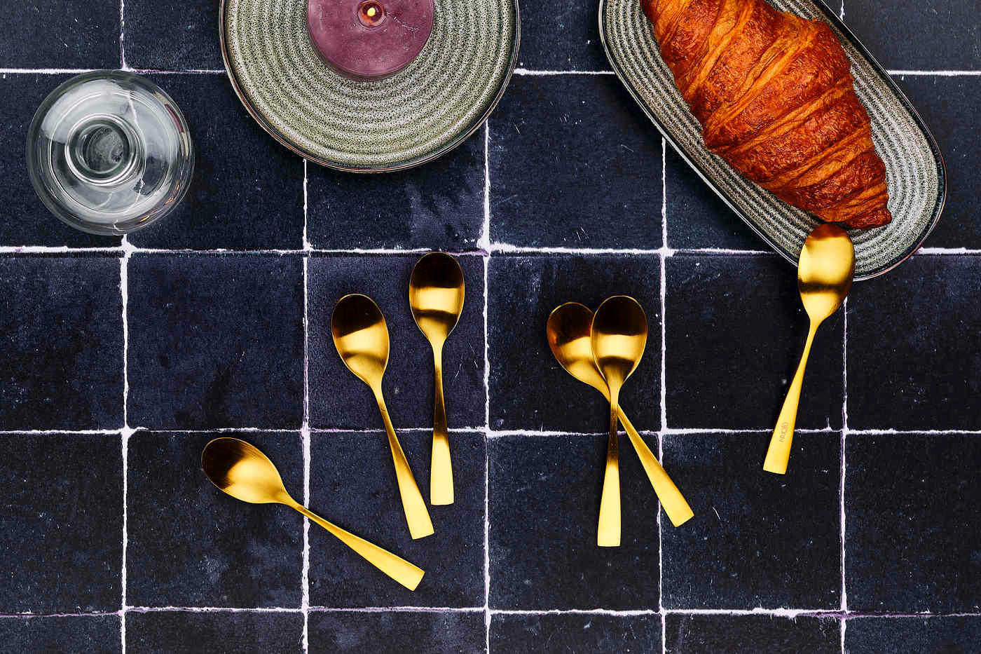 LÖFFEL 6er-Set Sven - Gold - Goldfarben, Metall - Björn