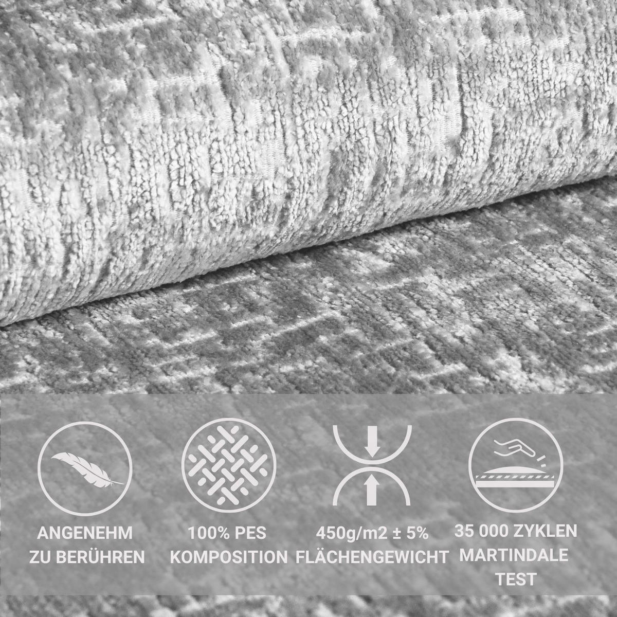 BOXSPRINGBETT Freeland Hellgrau 180/200 cm mit Matratze und Topper - Hellgrau/Schwarz, Holz/Holzwerkstoff (180/200cm) - Maison de Reve