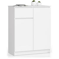 KOMMODE Weiß 99/80/40 - Weiß, Holzwerkstoff (80/99/40cm) - RAUMHIRSCH FURNITURE