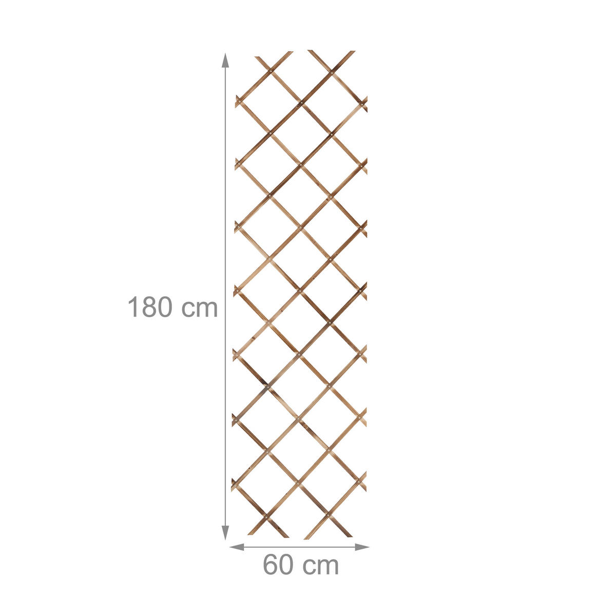 3XRANKGITTER - Multicolor, Holz (60/180/1cm) - Relaxdays