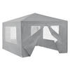 PARTYZELT Wedau - Dunkelgrau, Kunststoff/Metall (400/255/300cm) - casa.pro