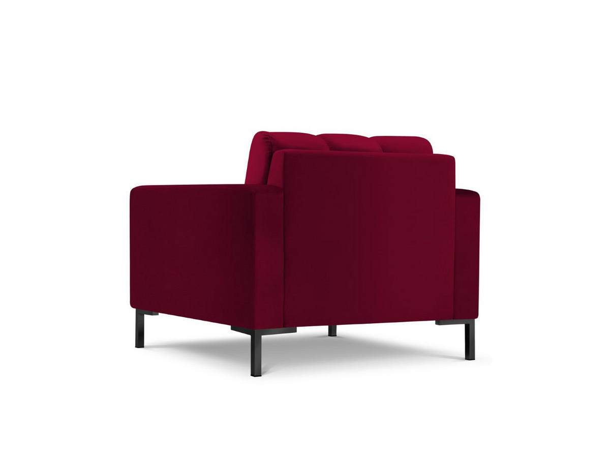 SESSEL Mamaia aus Samt rot - Rot, Textil (92/75/87cm) - Micadoni