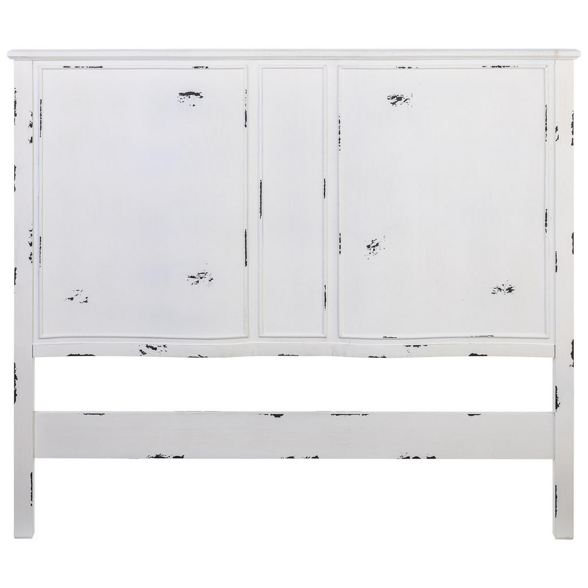 KOPFTEIL aus Holz, grau, 150x6x130cm - Weiß, Holz (150/130/6cm) - Wanderlust