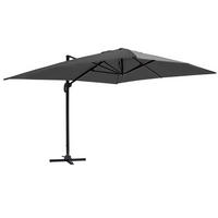 SONNENSCHIRM 3x4m Aluminium, Grau - Grau, Metall (400/300cm) - Oviala