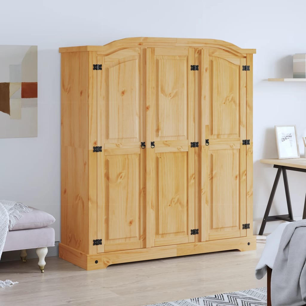 DREHTÜRENSCHRANK Duarte 150.5/52/170 cm - Braun, Holzwerkstoff (150.5/170/52cm) - Nettlife