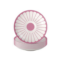 KAFFEEUNTERTASSEN Fleur Couleur Cassis ø 14,8 cm 6er Set - Pink, Keramik (14.8cm) - Villeroy & Boch