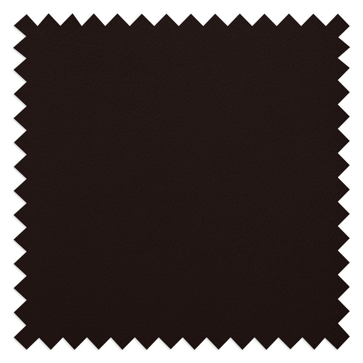 ECKSOFA mit Chaiselongue - Dunkelbraun/Schwarz, Leder/Kunststoff (290/173cm) - home24