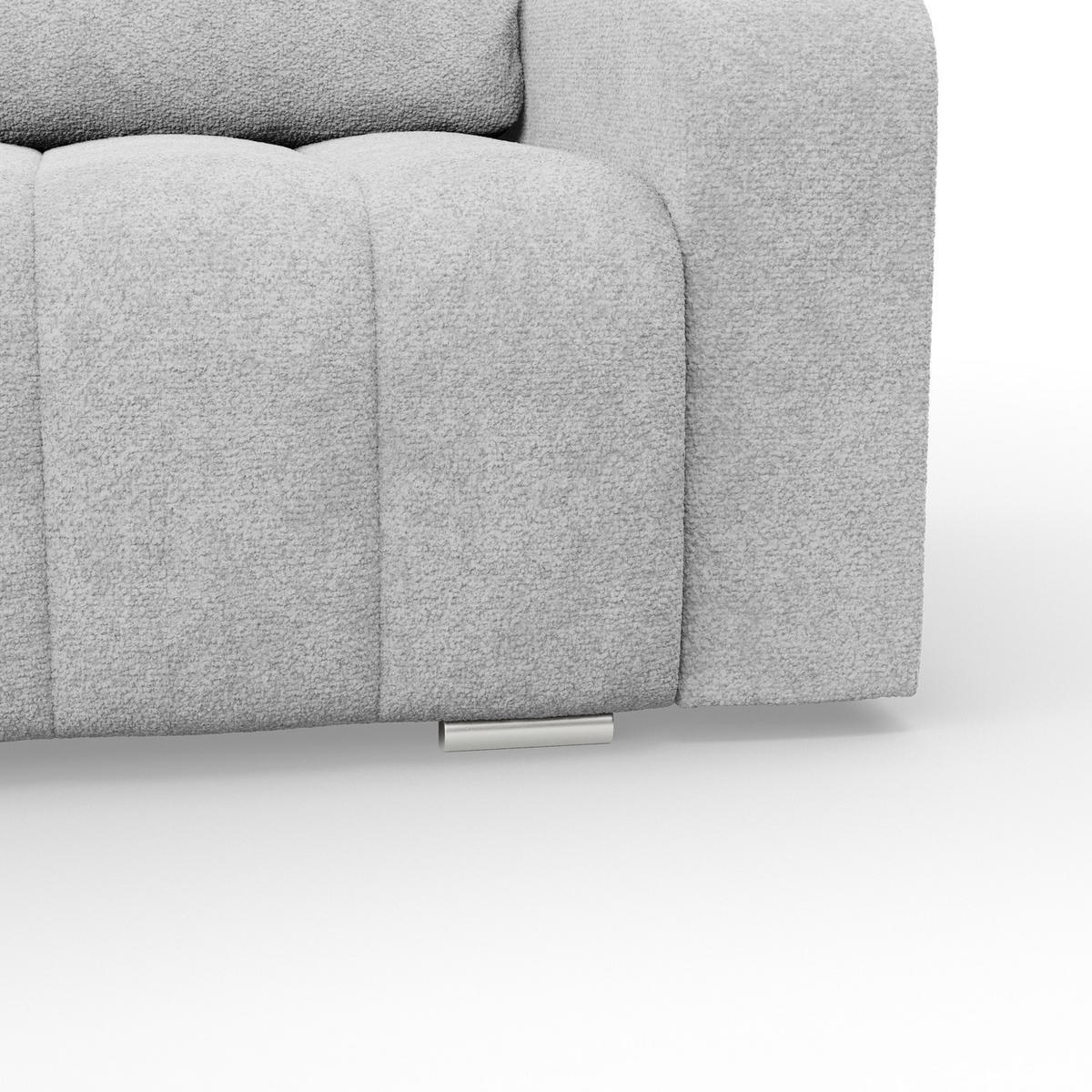 ECKSOFA MIT SCHLAFFUNKTION ABRIELLE BONELL Grau - Grau, Textil (144/237cm) - Mebligo