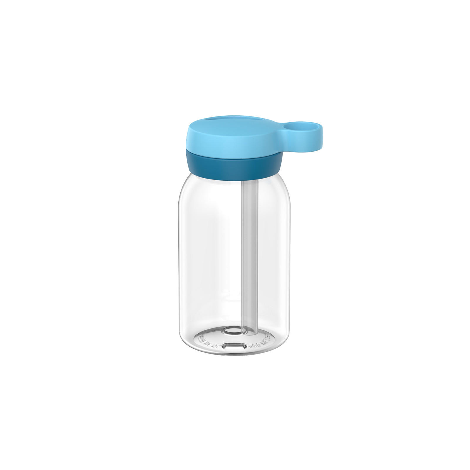TRINKFLASCHE MIT TRINKHALM Campus Cool Blue 450 ml - Blau, Kunststoff (450L) - Mepal