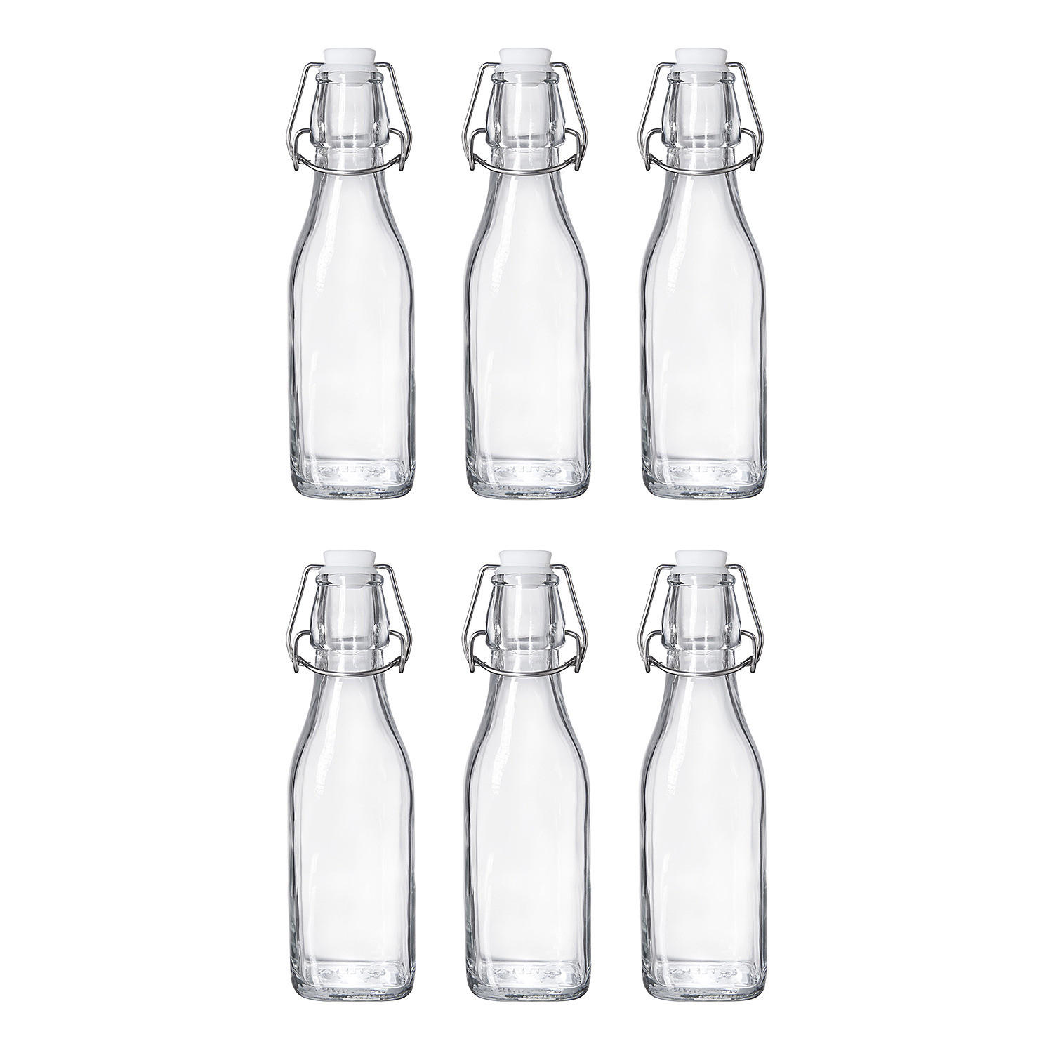 FLASCHE (6er Set) Swing - Transparent, Glas (0.25L) - Butlers