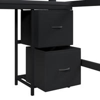 HOCHBETT 140x200cm, Metall, Bücherregal, Schreibtisch, Schrank, USB, LED, Schwarz - Schwarz, Holzwerkstoff (140/200cm)
