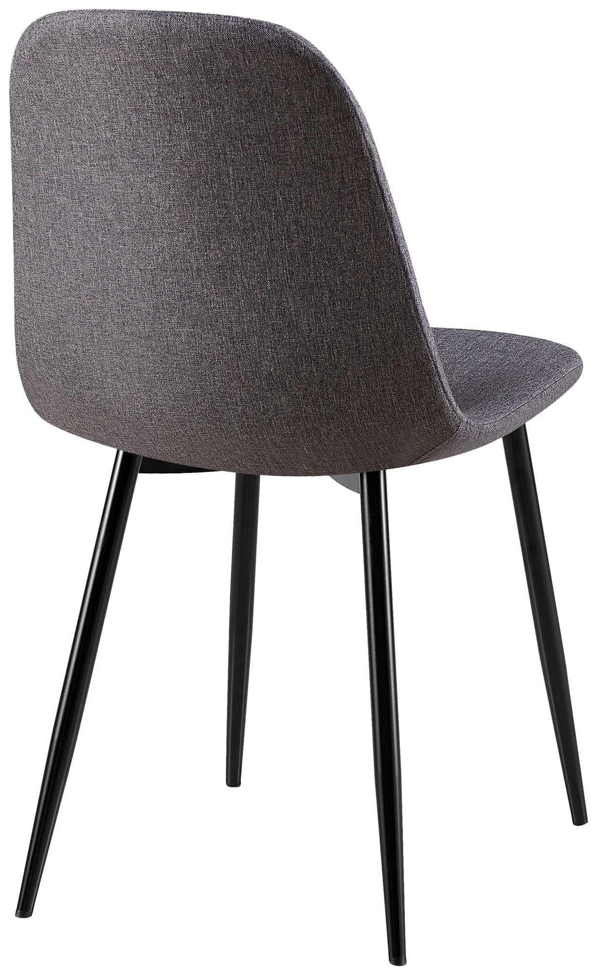 STUHL Stoff Dunkelgrau - Dunkelgrau/Schwarz, Textil/Metall (44/88/54cm) - CLP