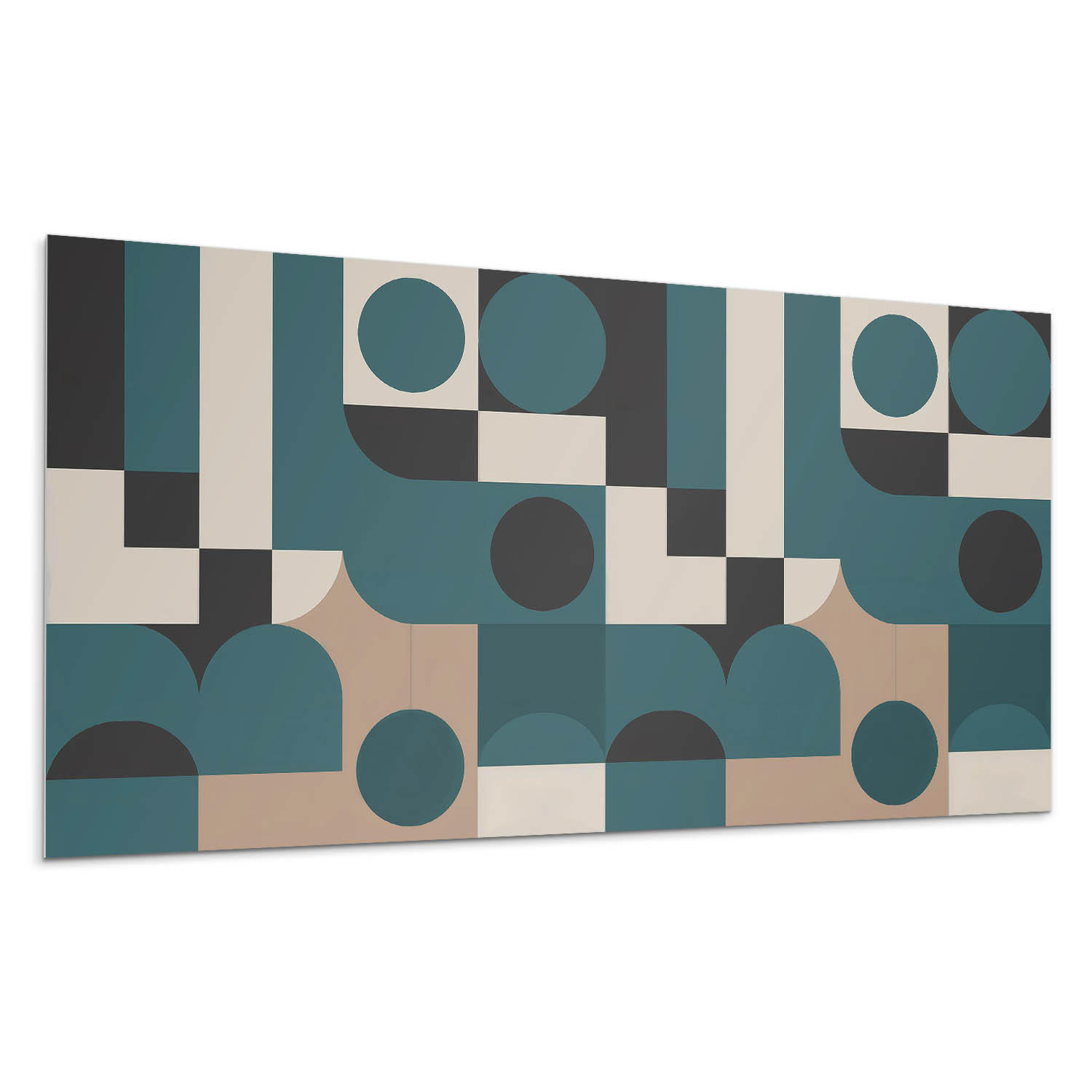 WANDPANEEL 10x 40x20 cm selbstklebend Modula - Türkis, Kunststoff (20/1.6/40cm) - Wallfluent