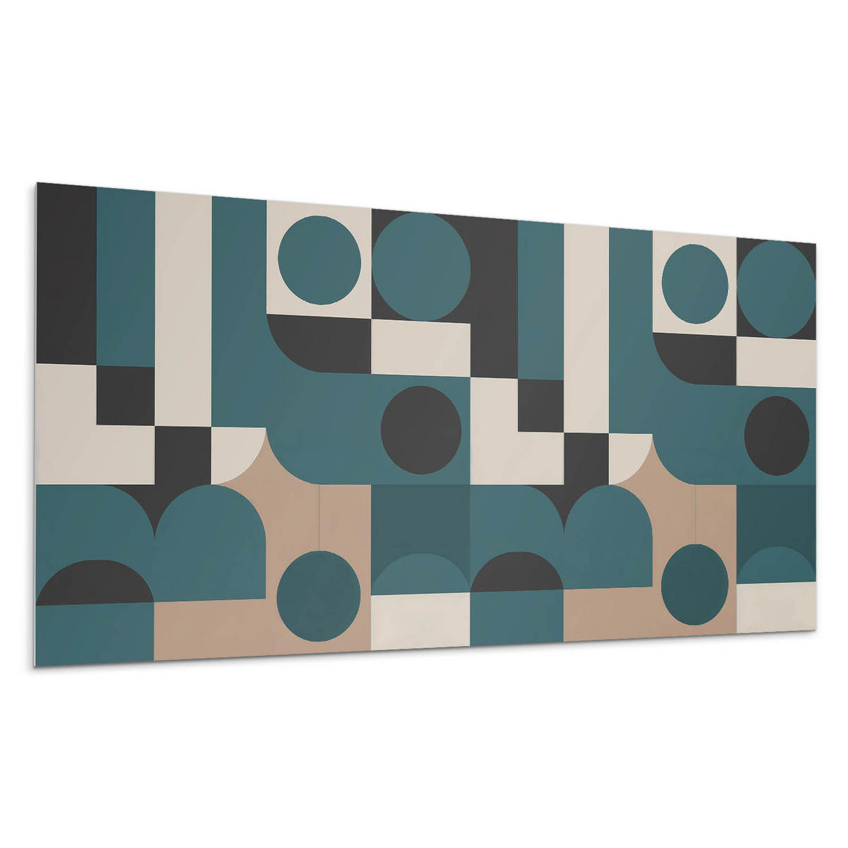 WANDPANEEL 10x 40x20 cm selbstklebend Modula - Türkis, Kunststoff (20/1.6/40cm) - Wallfluent