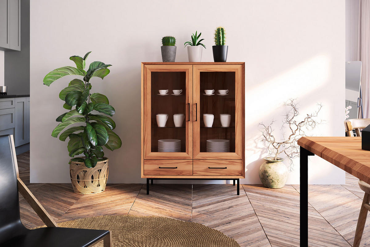 SIDEBOARD LEON Kernbuche - Kernbuche, Holz (97/125/45cm) - byoak