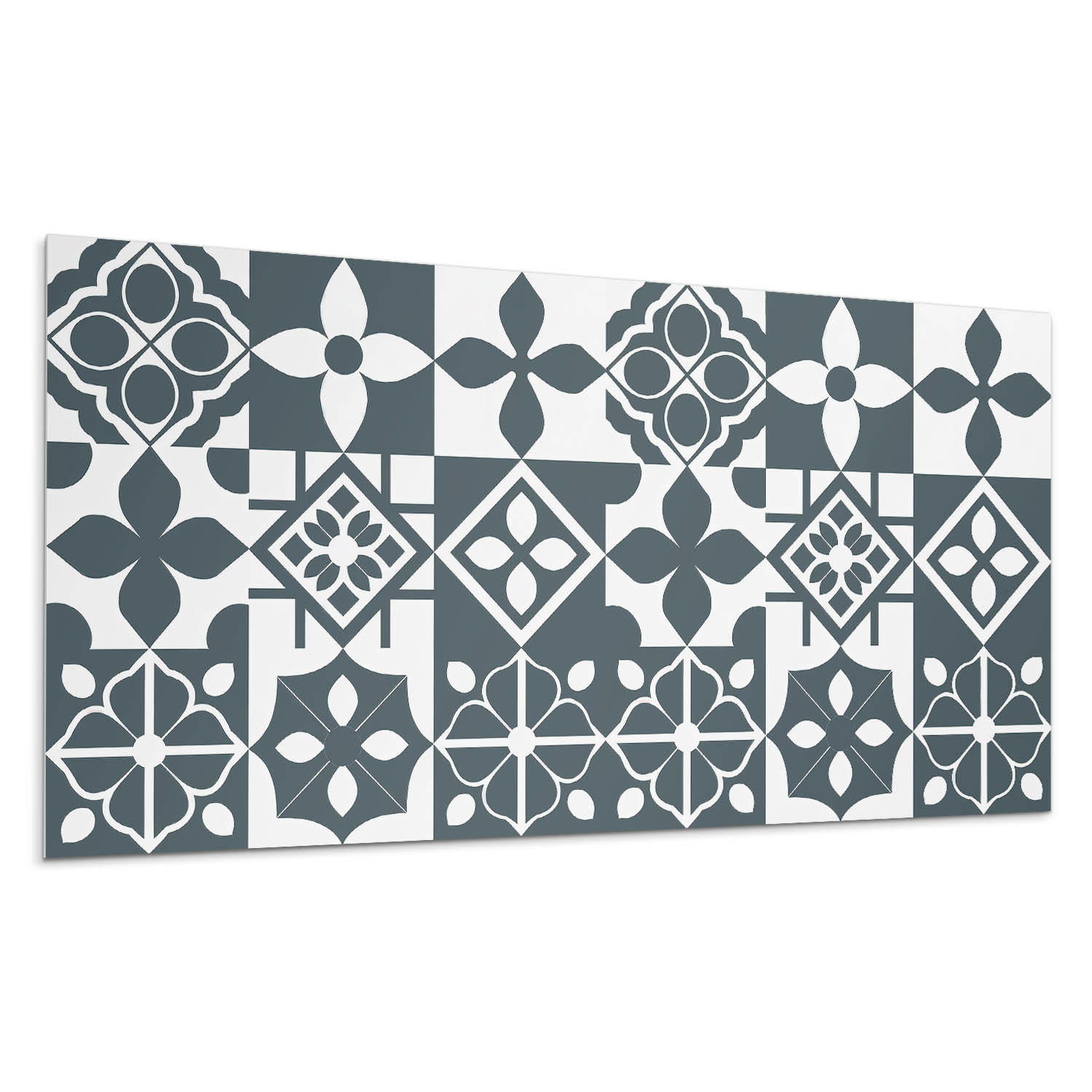 WANDPANEEL 10x 40x20 cm selbstklebend Morenta - Schwarz Hochglanz, Kunststoff (20/1.6/40cm) - Wallfluent