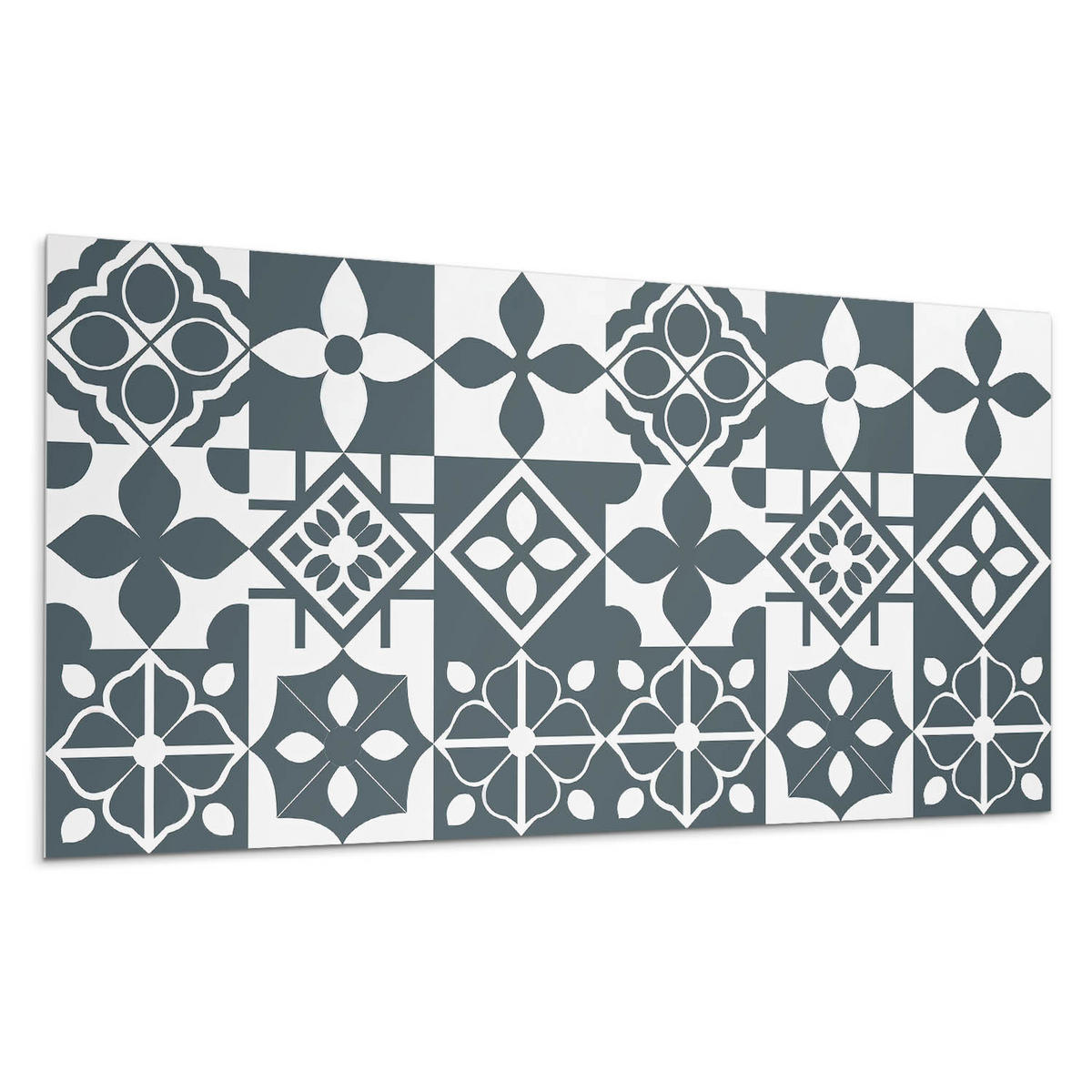 WANDPANEEL 10x 40x20 cm selbstklebend Morenta - Schwarz Hochglanz, Kunststoff (20/1.6/40cm) - Wallfluent