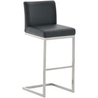 BARHOCKER Paros 104x42x48 cm schwarz - Schwarz, Leder (42/104/48cm) - furnicato