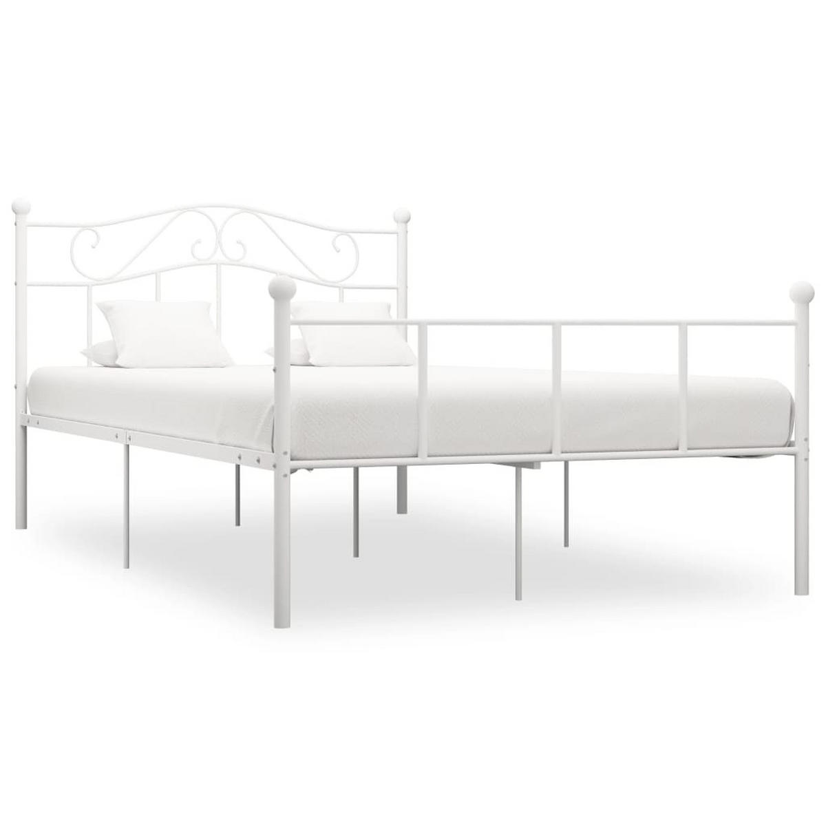METALLBETT Haywood 147.5/208 cm - Weiß, Metall (140/200cm) - Nettlife