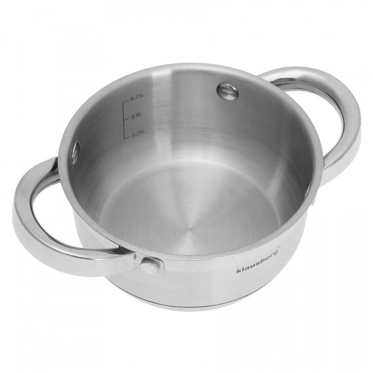 TOPF Silber 14/14/7 cm KB7121 - Silberfarben, Metall (14cm) - Klausberg 