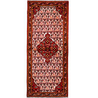 LÄUFER Orient handgeknüpft Assadabad Beige, Rot 189/81 cm Schurwolle - Beige/Rot, Textil (81/189cm) - Looma