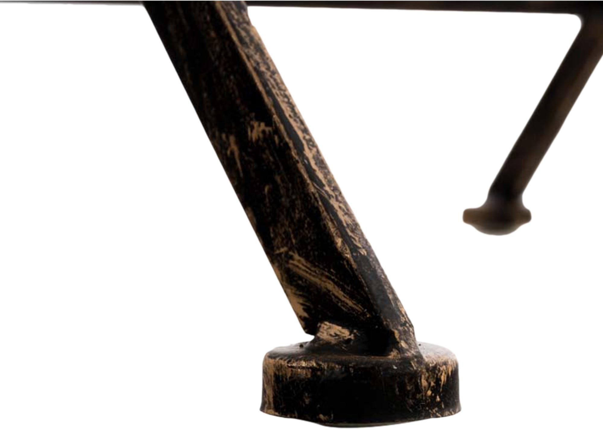 GARTENKLAPPSTUHL Metall Bronze - Bronzefarben, Metall (42/91/49cm) - CLP