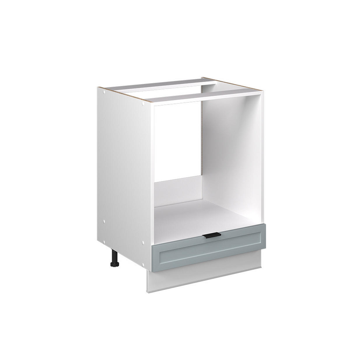 HERDUMBAUSCHRANK Fame-Line Hellblau-grau 60 cm ohne AP - Blaugrau/Weiß, Holzwerkstoff (60/82/51.6cm) - Vicco