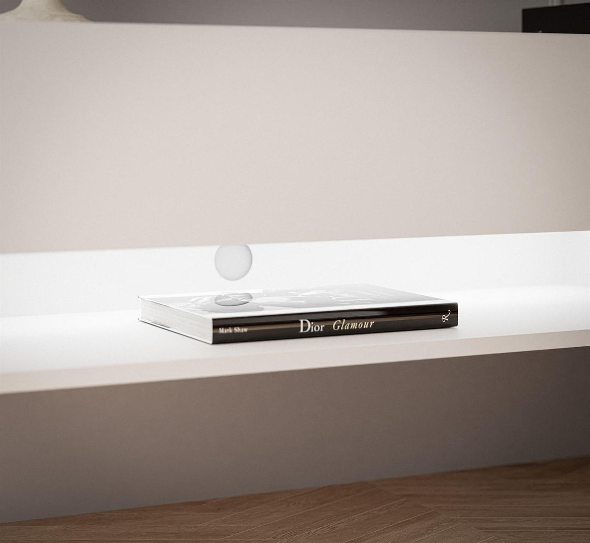 HÄNGESCHRANK TV-Möbel CALANTE 90 cm mit LED-Beleuchtung - Beige, Holzwerkstoff (90/30/35cm) - Lookway