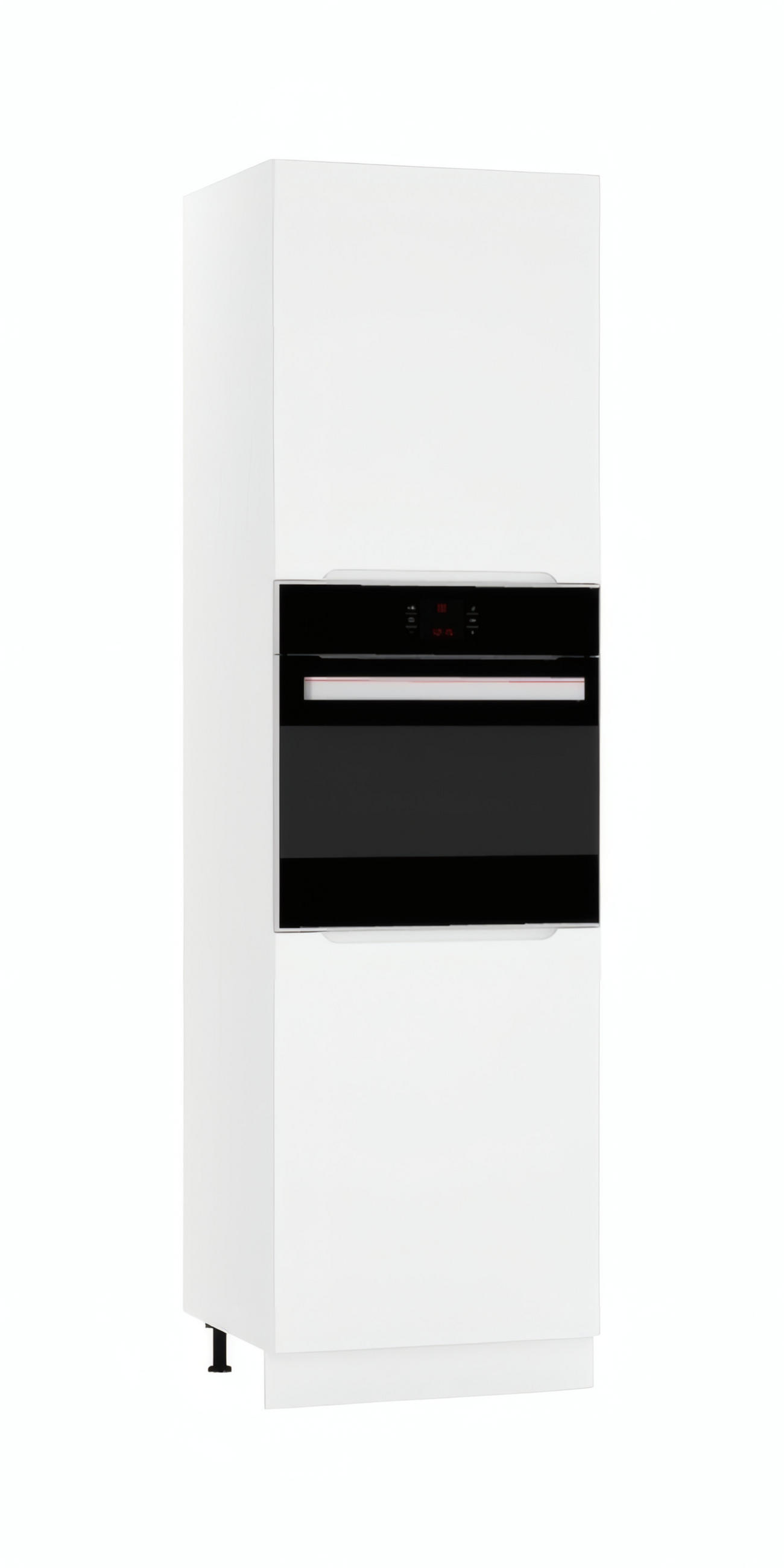 MIKROWELLENUMBAUSCHRANK D60PK/2133 PL - Zivora - Elegante Geräte-Integration - Weiß, Holz (60/213.3/56cm) - ROYAL24_MARKT