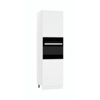 MIKROWELLENUMBAUSCHRANK D60PK/2133 PL - Zivora - Elegante Geräte-Integration - Weiß, Holz (60/213.3/56cm) - ROYAL24_MARKT