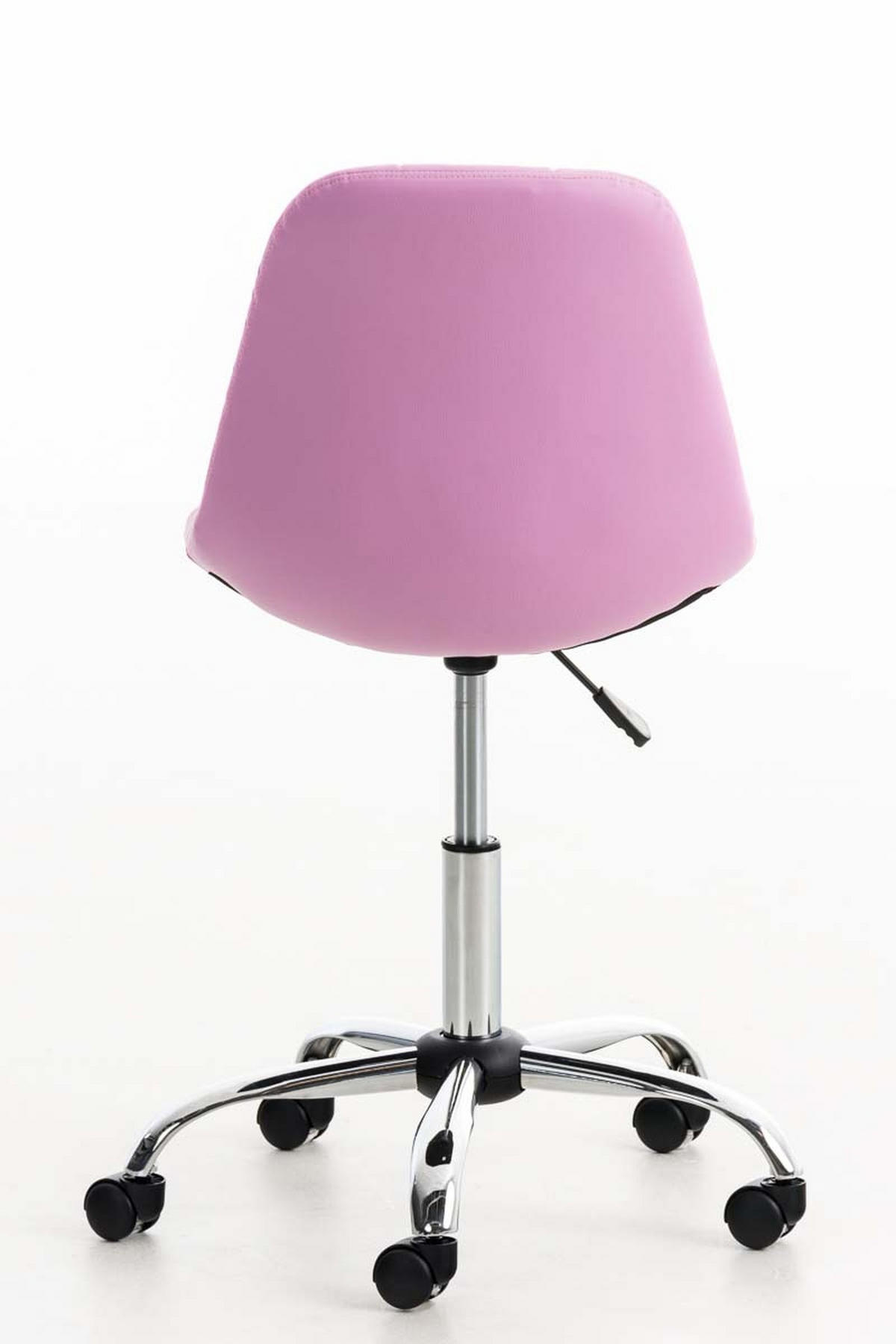 BÜROSTUHL Emily, Kunstleder Pink - Rosa, Textil/Metall (55/91/55cm) - TPFLiving