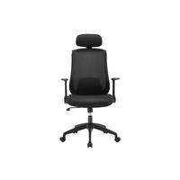 BÜROSESSEL - 64 x 63 - stoff - schwarz Zyliro - Schwarz, Textil (64/117/63cm) - Vente-Unique