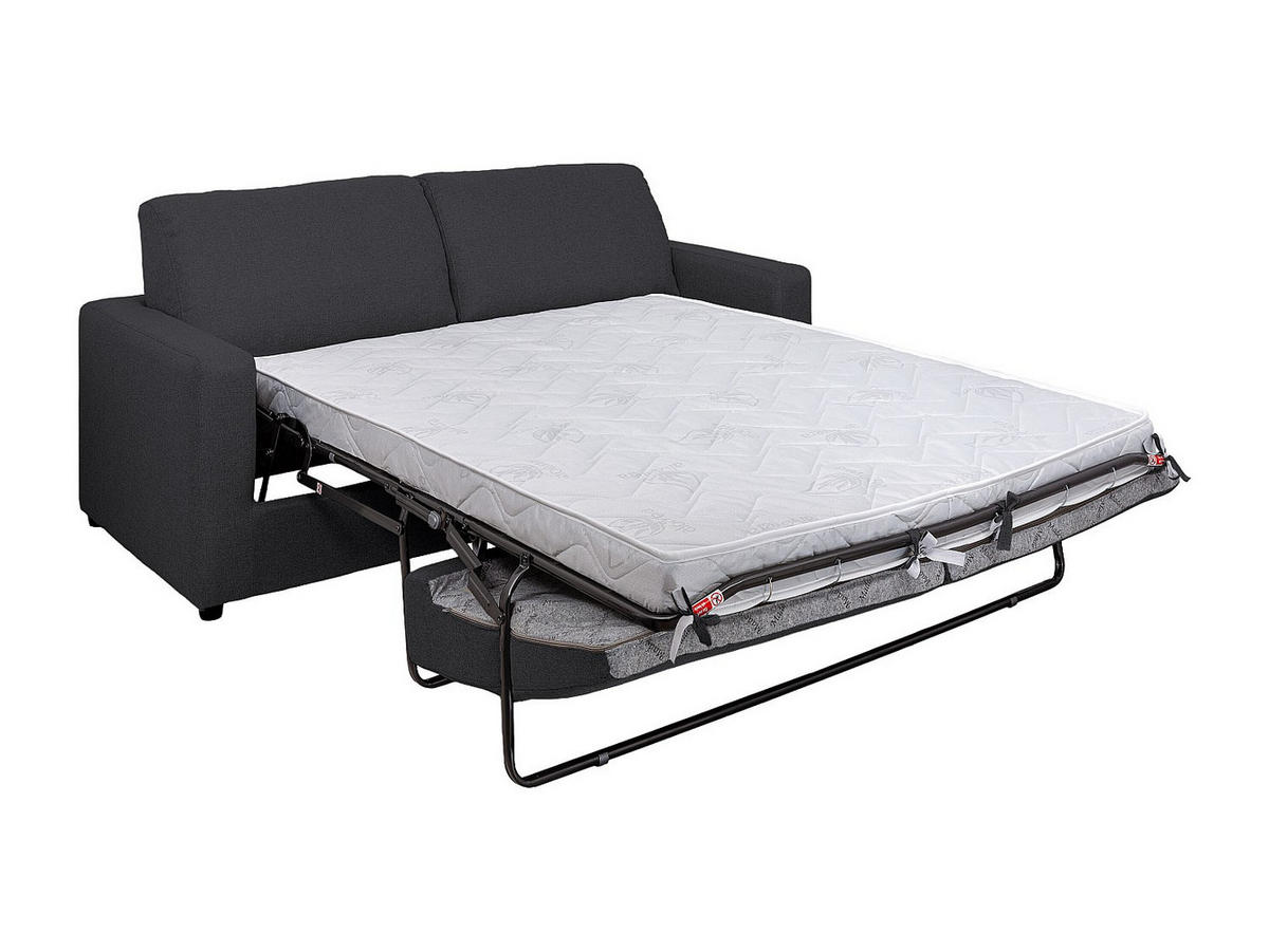 SCHLAFSOFA - 3 Personen - stoff - anthrazitgrau Doneto - Anthrazit, Textil (194/90/223cm) - Vente-Unique