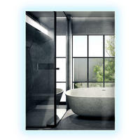 LED-SPIEGEL 80x60 cm Rechteckig Kaltweiß 6000K - Transparent, Glas (60/80/0.4cm) - Wallfluent