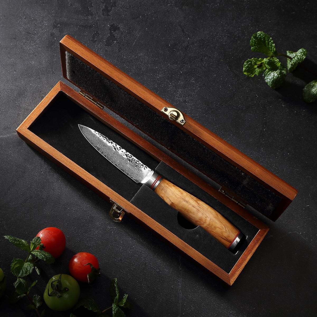 OFFICEMESSER 9 cm - Braun, Holz/Metall (21cm) - Zayiko