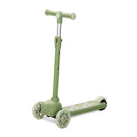 KINDERROLLER Jetster PU-Rollen grün ABEC-9 Lenker abnehmbar höhenverstellbar - Olivgrün, Kunststoff (54/27/77cm) - Lorelli