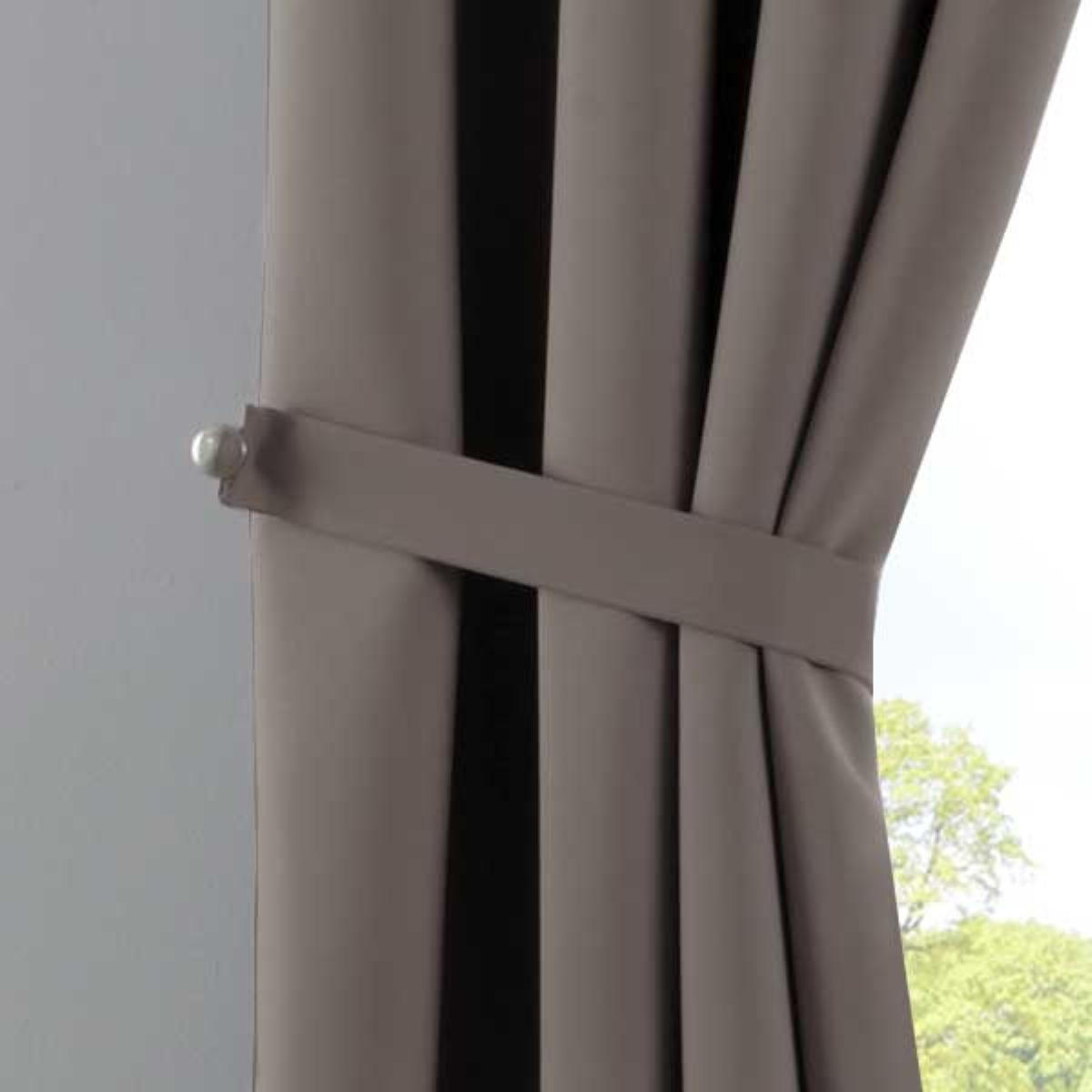 VORHANG »NEW YORK« HxB 225x140 cm Taupe - Taupe, Textil (140/225cm) - Gardinenbox