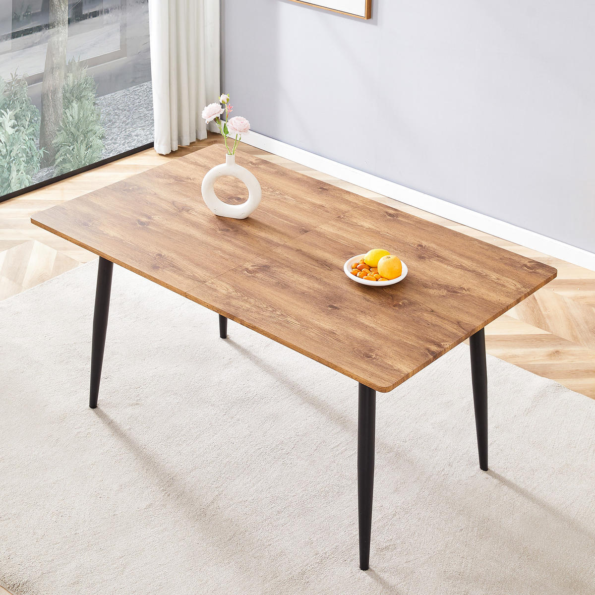 ESSTISCH ausziehbar 190,5/150 cm DE-40077 Natur - Naturfarben, Holzwerkstoff (80/190.5/76.2cm) - ComfortXL