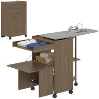 BÜGELBRETTSCHRANK Braun 1 Stück - Braun, Holzwerkstoff (55/87/154cm) - GiPP