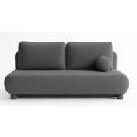 SOFA Dunkel Anthrazit MAJA Mit Schlaffunktion Boucle - Grau, Textil (209/96/96cm) - Sepro Meble