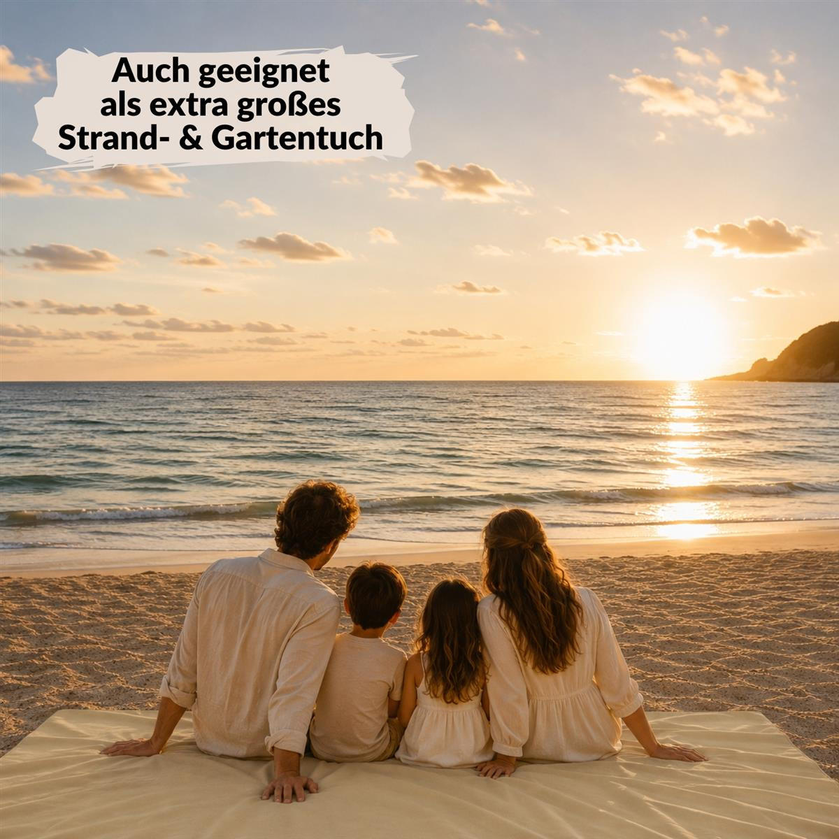 BETTTLAKEN ohne Gummizug 140x250 cm, Betttuch aus 100% Baumwolle, Vielseitig verwendbares Haustuch - Macchiato - Hellbraun, Textil (140/250cm) - Carpe Sonno