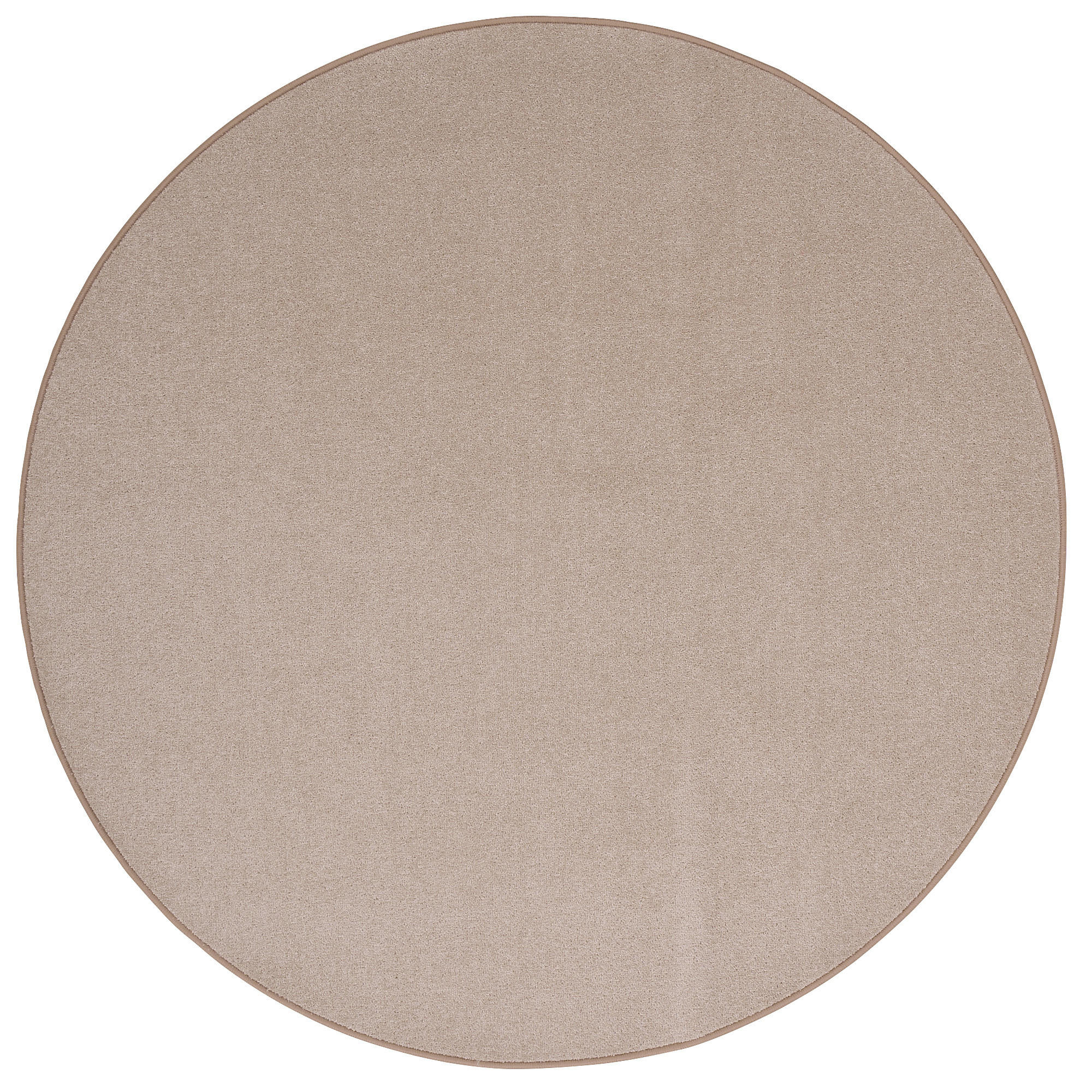 TREND VELOURS TEPPICH JOY RUND - Naturfarben, Textil (200/200cm) - Snapstyle