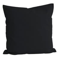 KISSENBEZUG Basic 100% Baumwolle schwarz 80/80 cm - Schwarz, Textil (80/80cm) - beties Heimtextil
