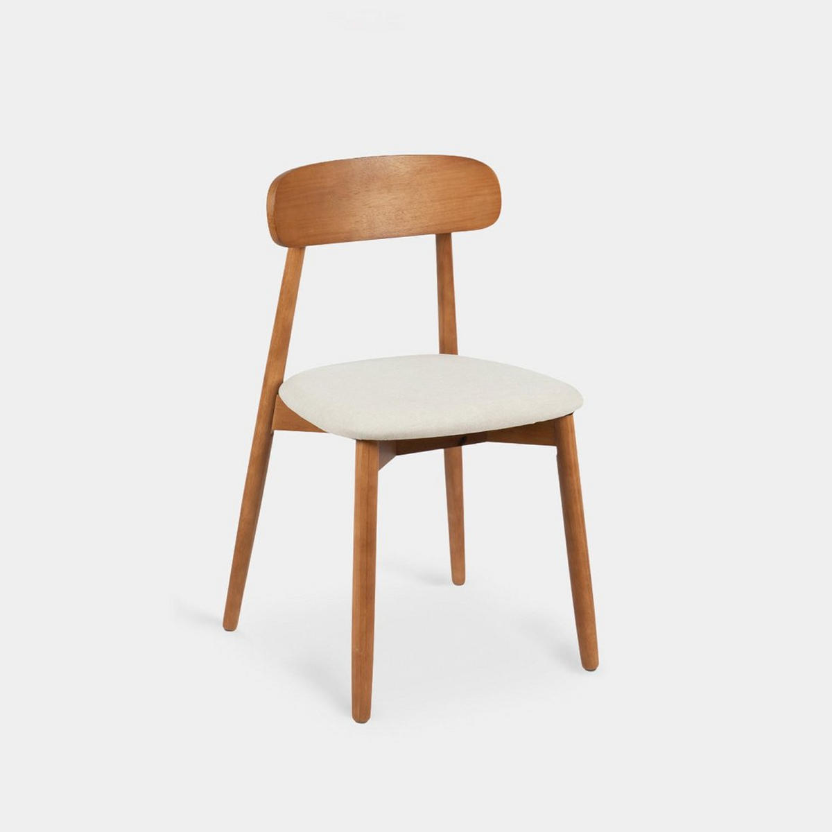 ESSZIMMERSTUHL Leyre Walnuss 46 cm x 83 cm - Walnussfarben, Textil (46/83/55cm) - Klast Home