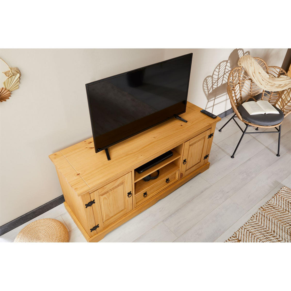 LOWBOARD TEQUILA - Braun, Holz (140/61/47cm) - IDIMEX