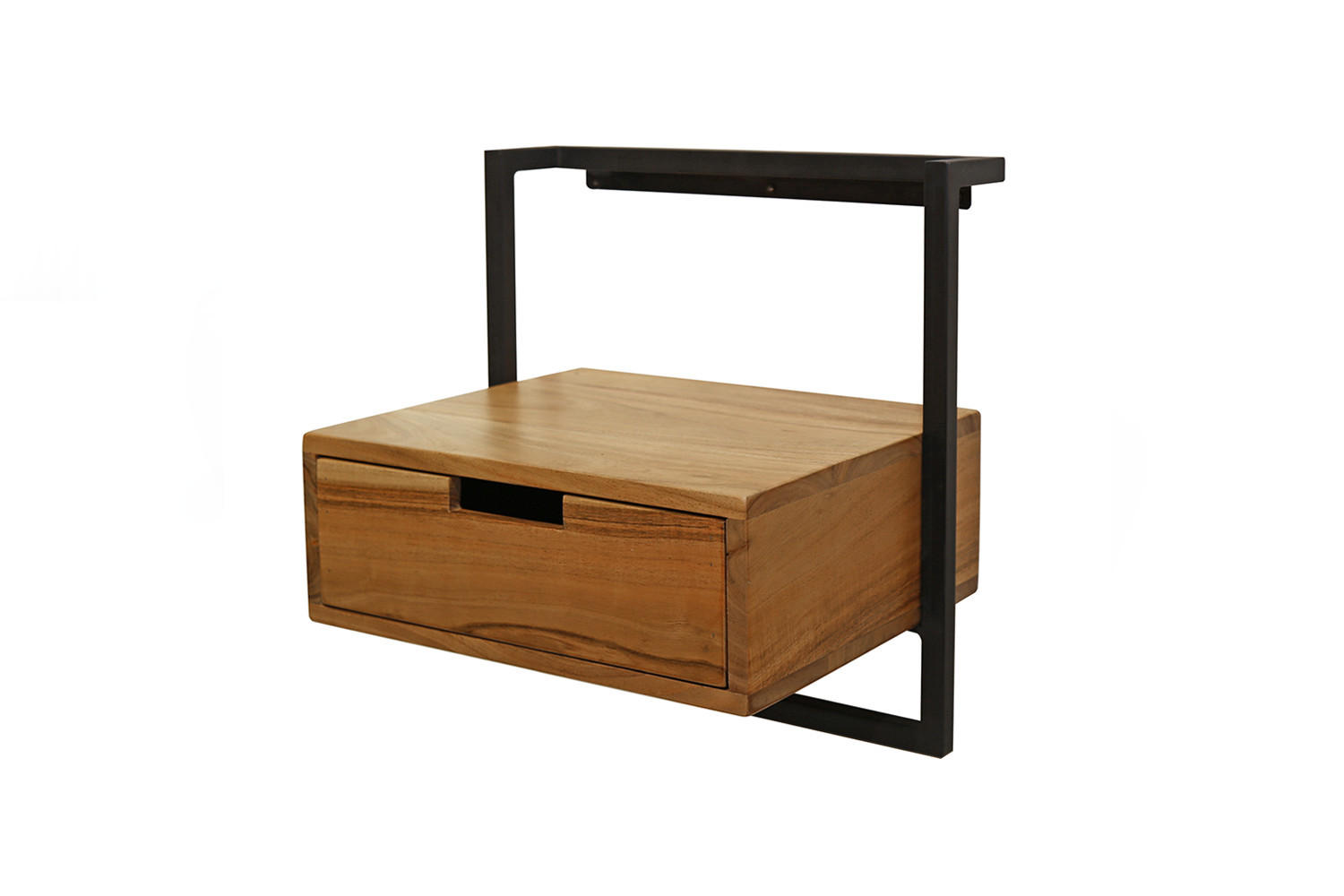 NACHTTISCH AIDY Holz Akazie - Braun, Holz (44/45/35cm) - KAWOLA