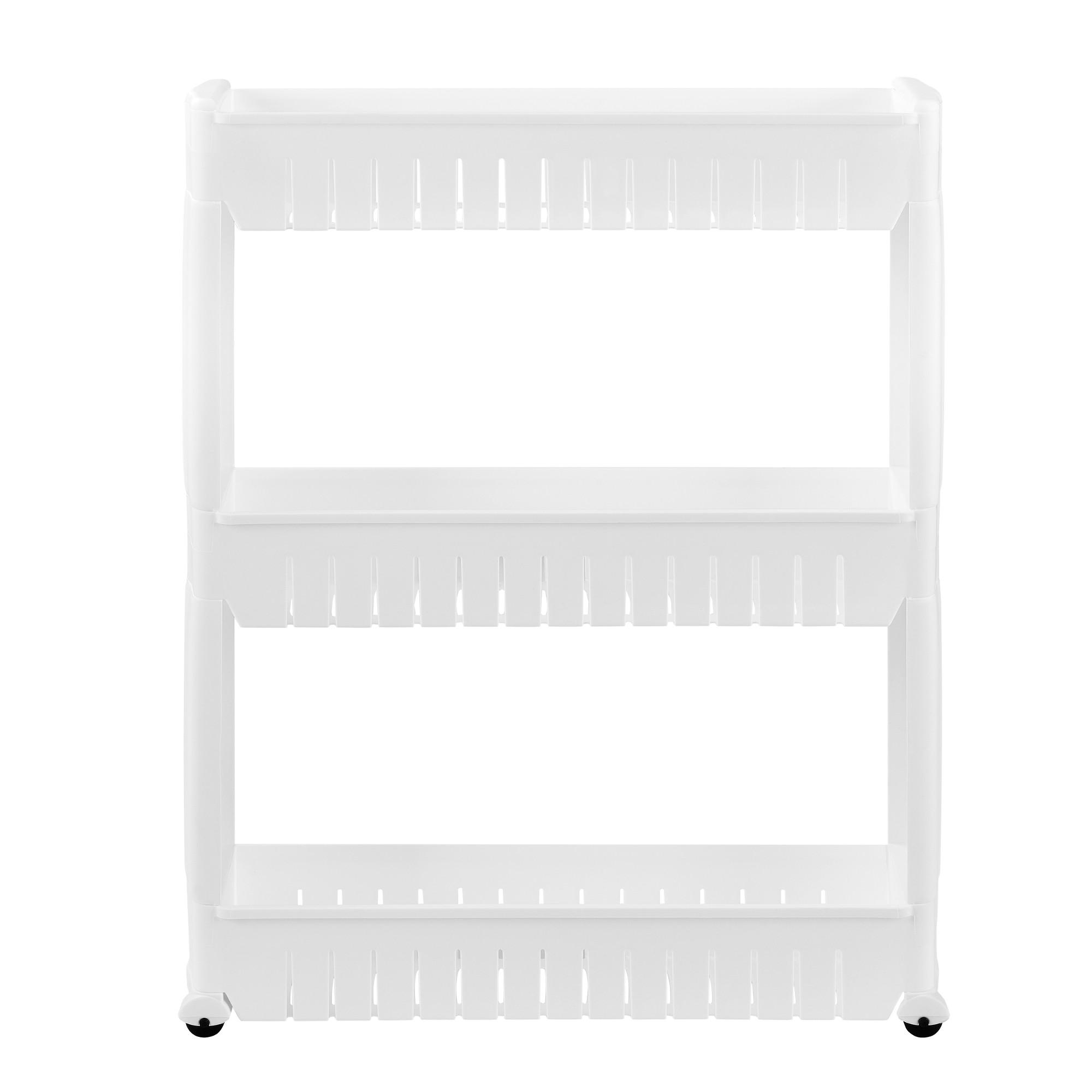 ROLLREGAL - Weiß, Kunststoff (12/72/54.5cm) - [en.casa]
