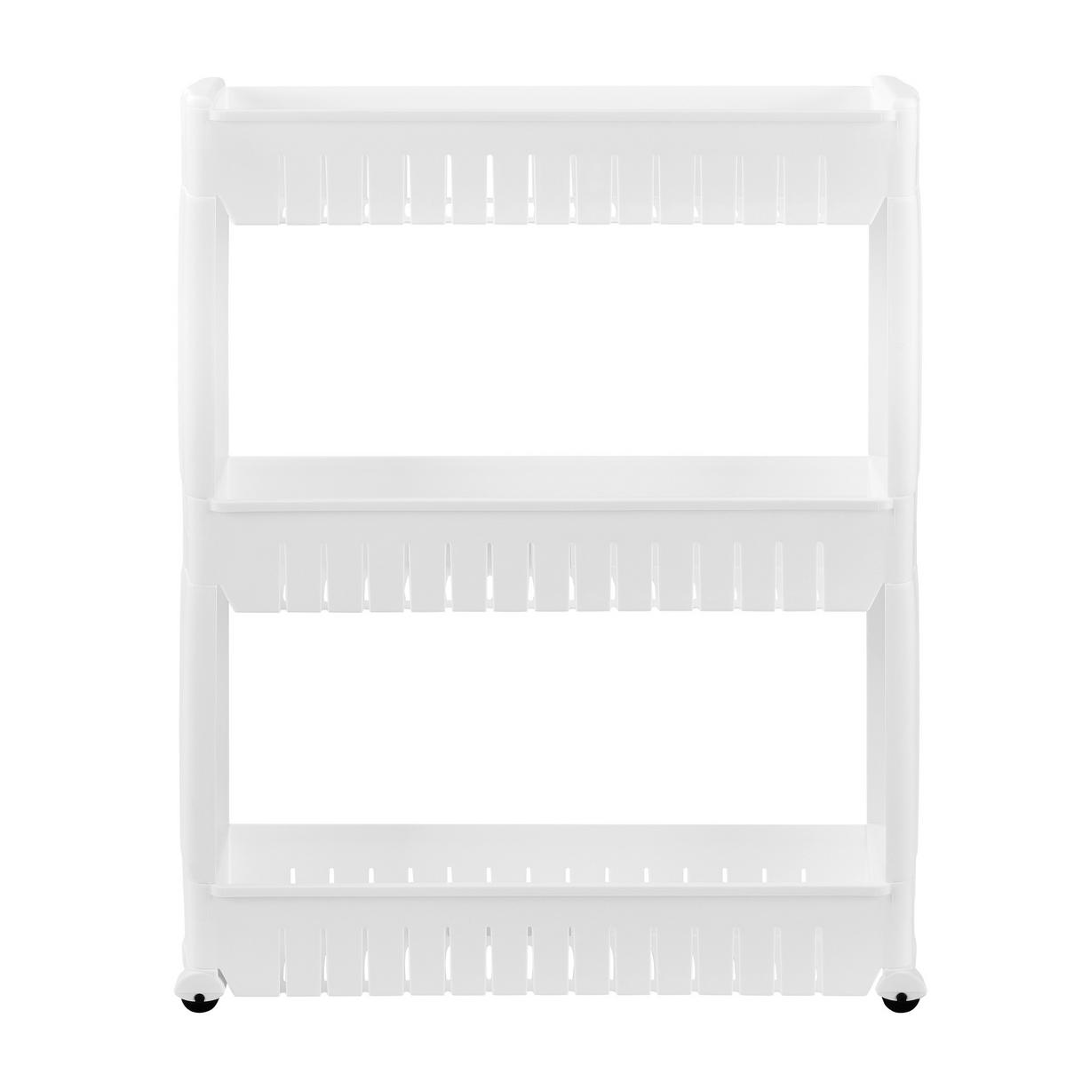 ROLLREGAL - Weiß, Kunststoff (12/72/54.5cm) - [en.casa]